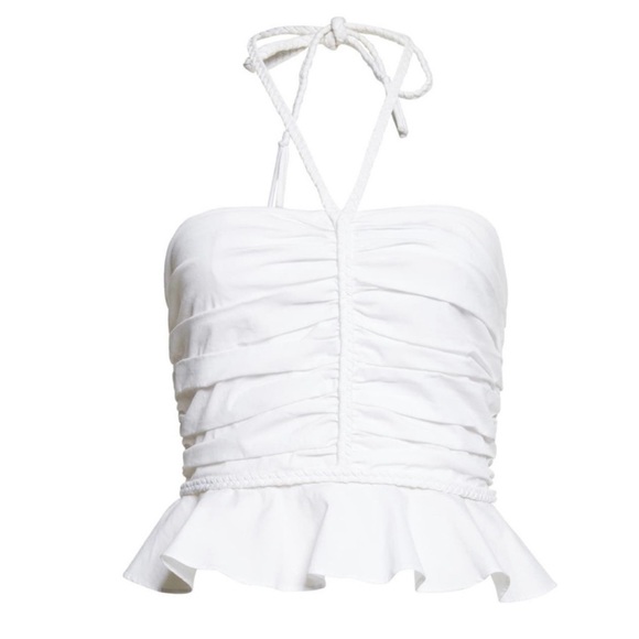 NWT Veronica Beard Arienne Ruched Top - Picture 7 of 13